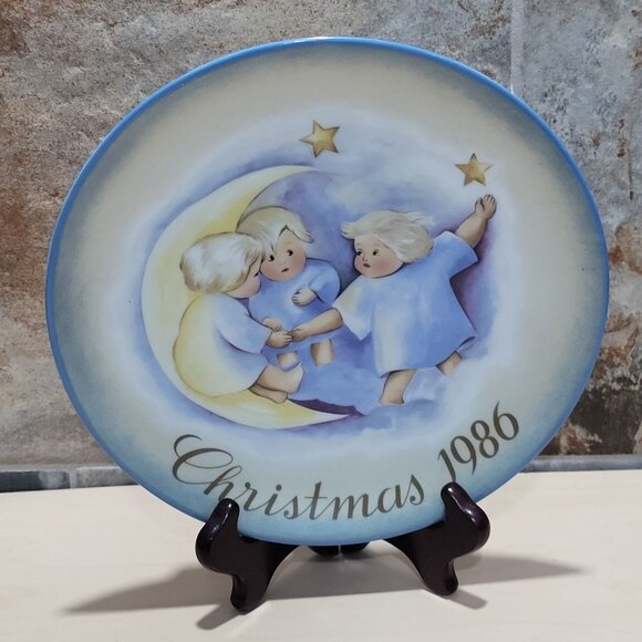 Schmid Hummel Christmas 1986 Tell The Heavens Decorative Wall Hanging Plate - Picture 8 of 12